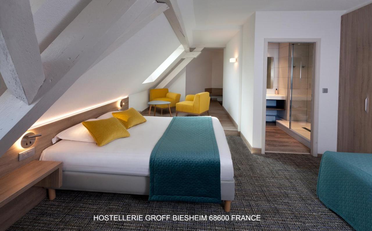 Aux Deux Clefs Hostellerie Groff Biesheim Екстериор снимка