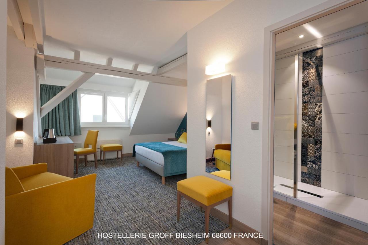 Aux Deux Clefs Hostellerie Groff Biesheim Екстериор снимка